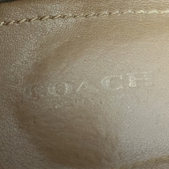 New Coach Felisha Canvas and Patent Leather Moc, size 7 - Picture 4 of 6